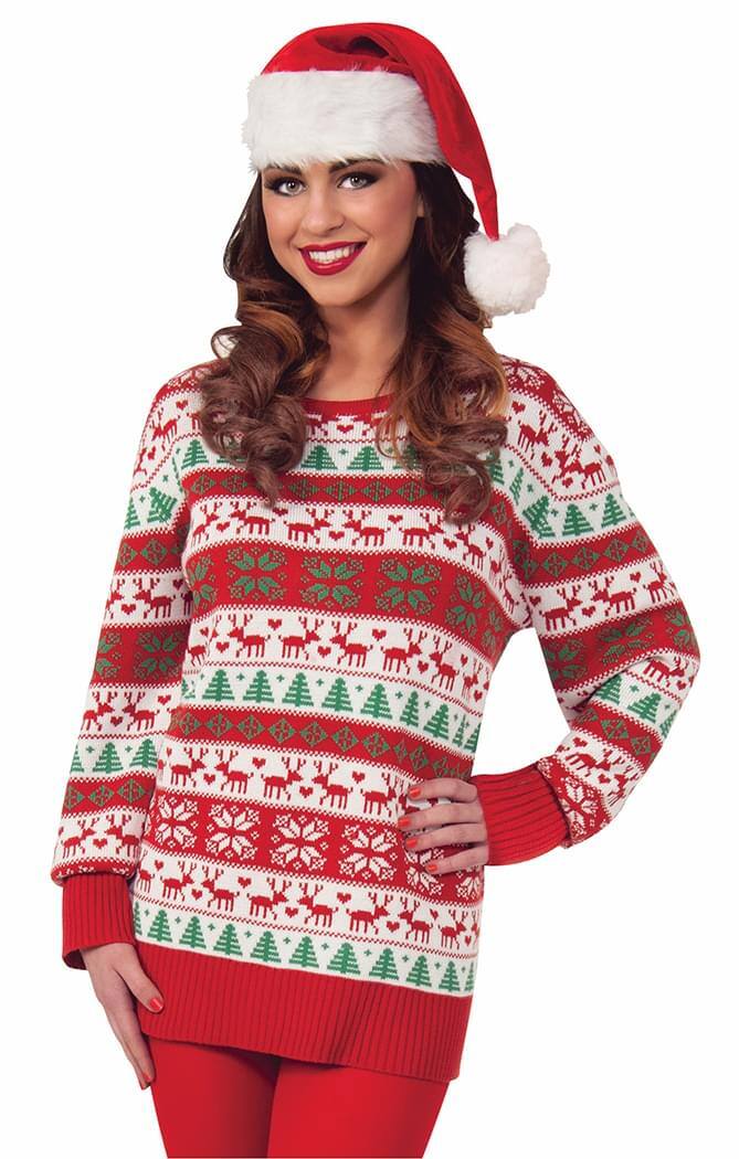 Forum Novelties - Ugly Christmas Sweater Winter Wonderland Adult Medium - Red price history on PriceWatchPro