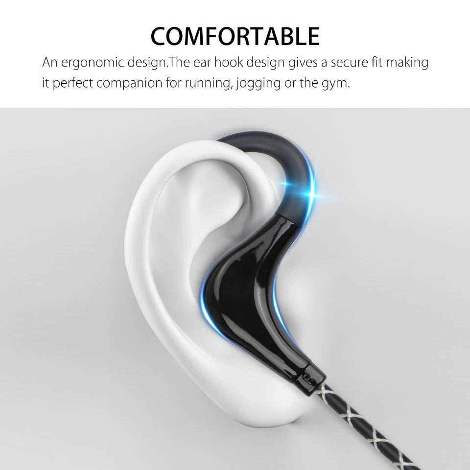 COMFORTABLE

An ergonomic design. The ear hook design gives a secure fit making it perfect companion for running, jogging or the gym.