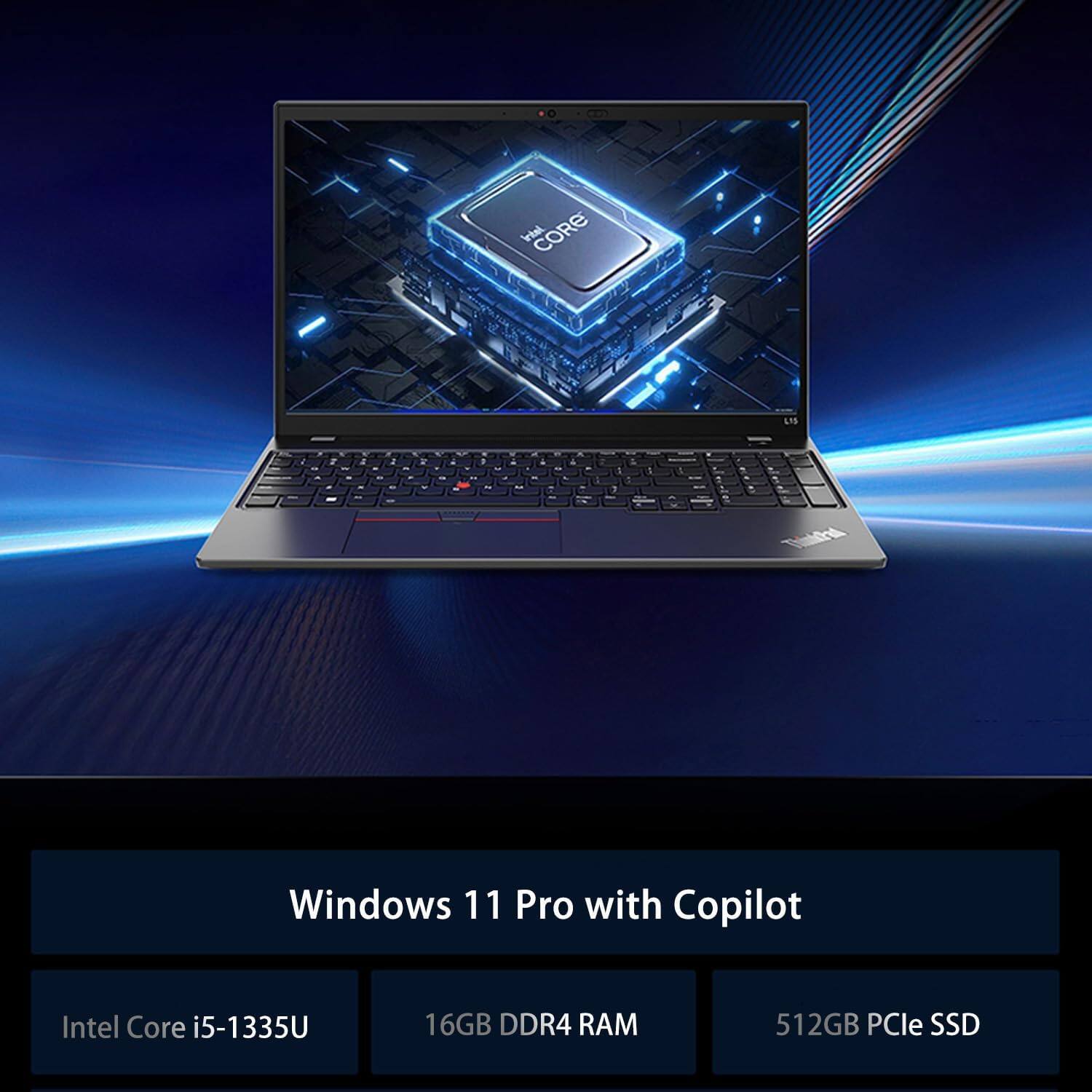 Windows 11 Pro with Copilot  
Intel Core i5-1335U  
16GB DDR4 RAM  
512GB PCIe SSD
