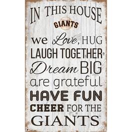 Fan Creations - San Francisco Giants 11'' x 19'' Team In This House Sign - Multicolor