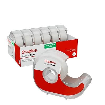 Staples Invisible Tape  
Write-On Staples  
Invisible Tape