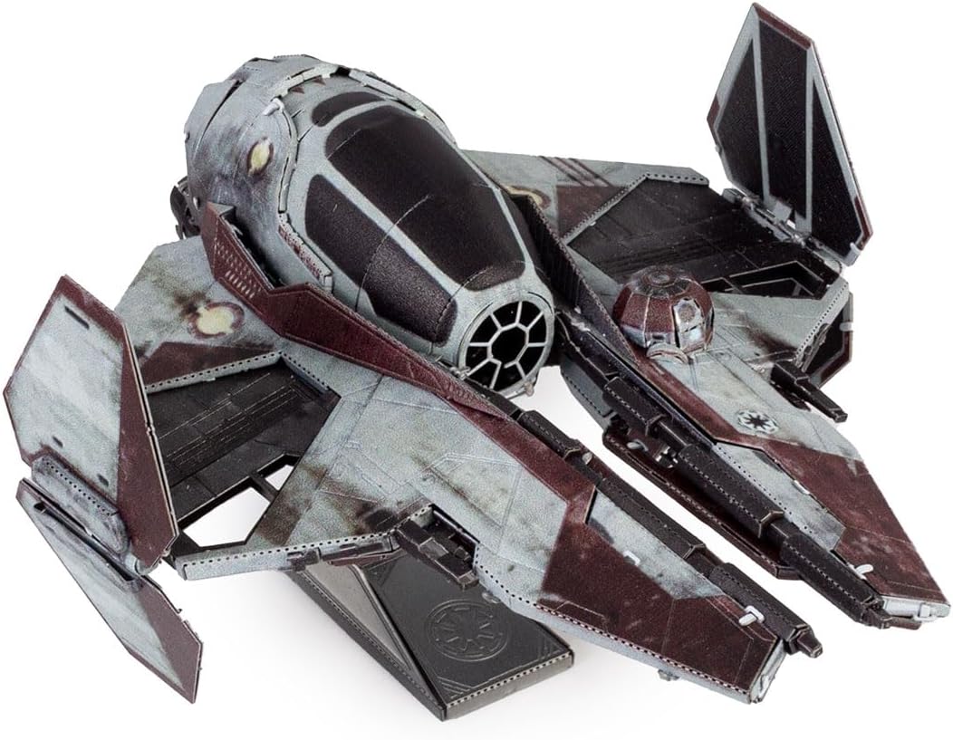 Alt View 3. Metal Earth - Metal Earth Star Wars ETA 2 Jedi Starfighter 3D Metal Model Kit Fascinations - Silver.