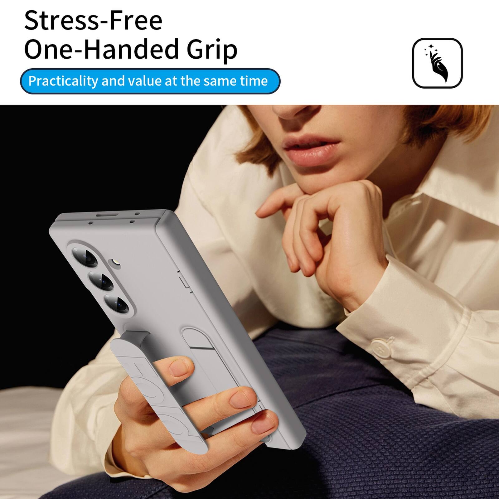 Stress-Free One-Handed Grip  
Practicality and value at the same time
