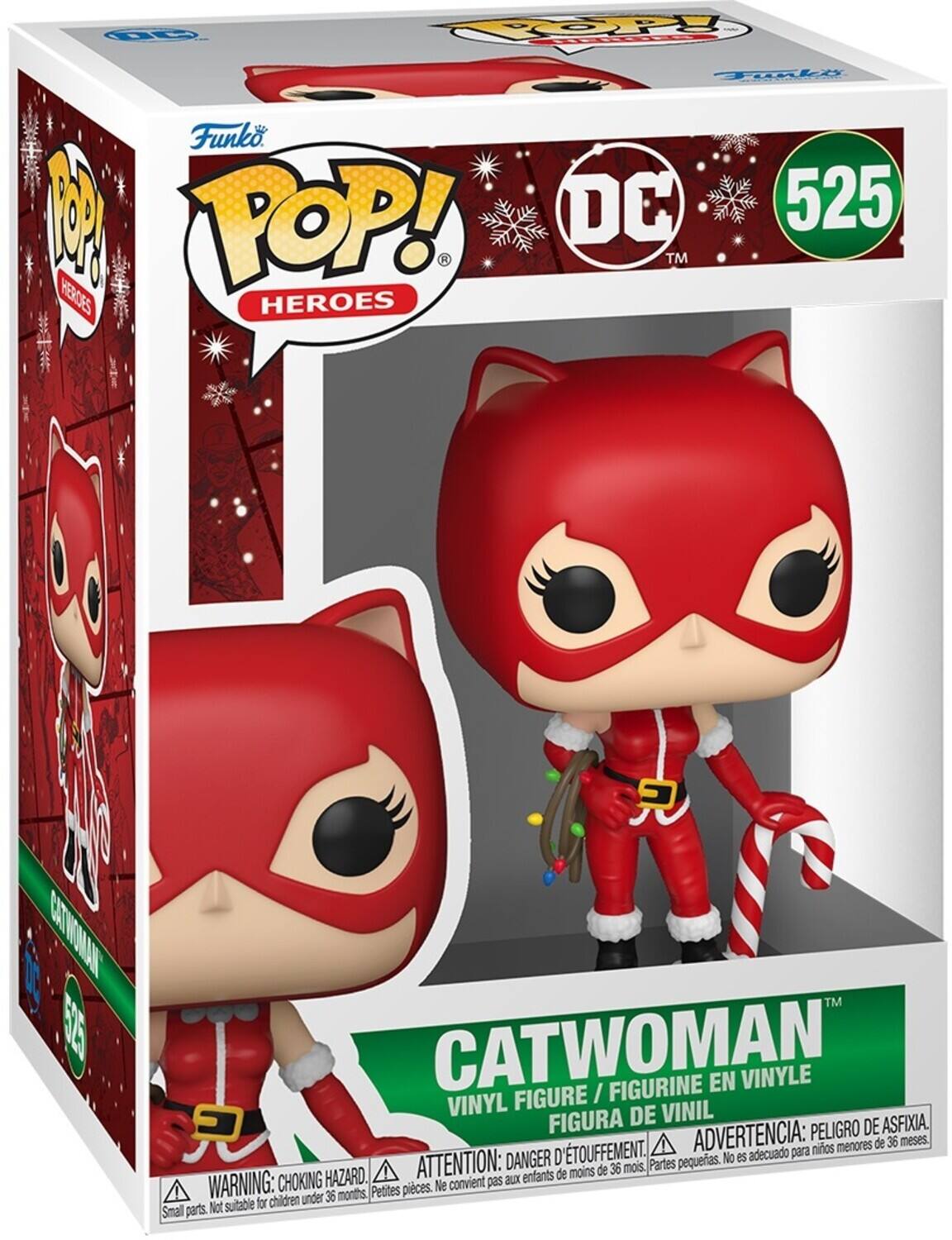 Funko Pop! DC 525 R TM HEROES CATWOMAN / FIGURINE EN VINYLE VINYL FIGURE VINIL FIGURA DE ASFIXIA. ADVERTENCIA: PELIGRO D'ETOUFFEMENT. ATTENTION: DANGER D'ETOUFFEMENT. WARNING: CHOKING HAZARD. Parties pequeas. No es adecuado para niños menores de 36 meses. Small parts. Not suitable for children under 36 months.