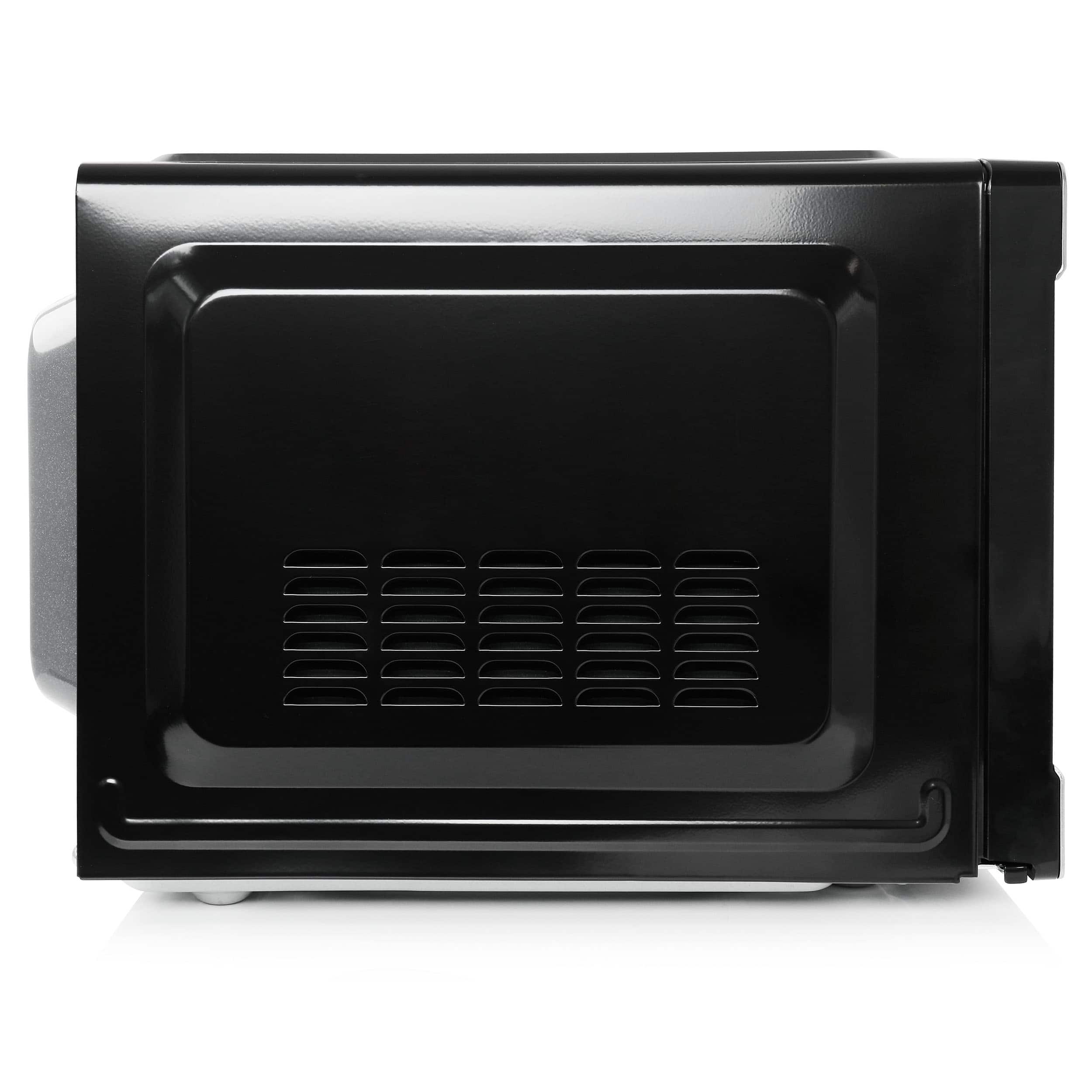 Alt View 3. Galanz - Galanz 0.9 cu ft 900W Countertop Microwave Oven in Black with One Touch Express Cooking - Black.