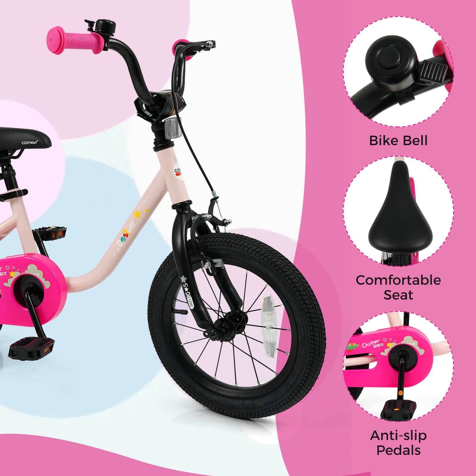 COSTWAY Bike Bell  
Comfortable Seat  
Anti-slip Pedals