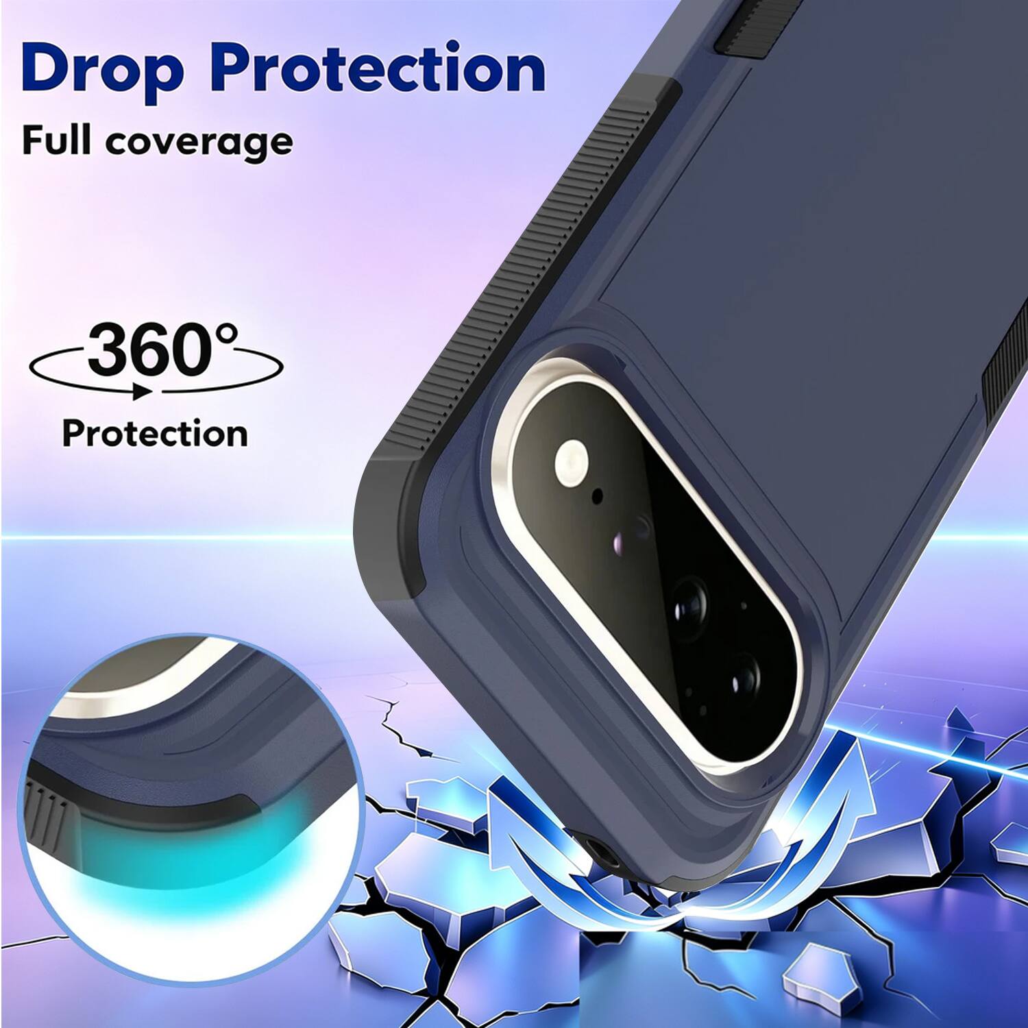Drop Protection  
Full coverage  
360° Protection