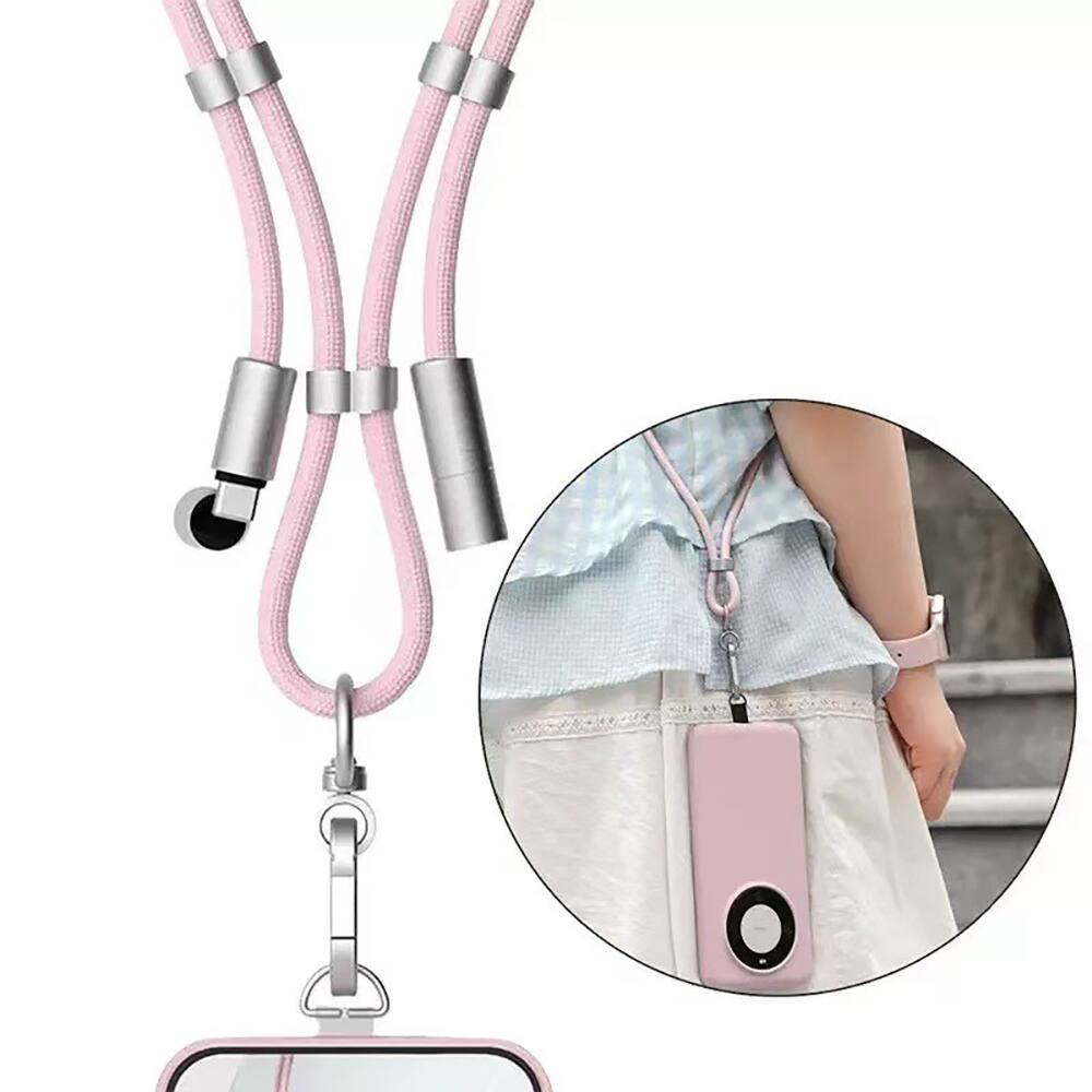 Left. Topteng - 66W 2-in-1 Wearable Charging Cable - Phone Lanyard & Fast USB-C Cable for iPhone/Samsung/Android - Blue.