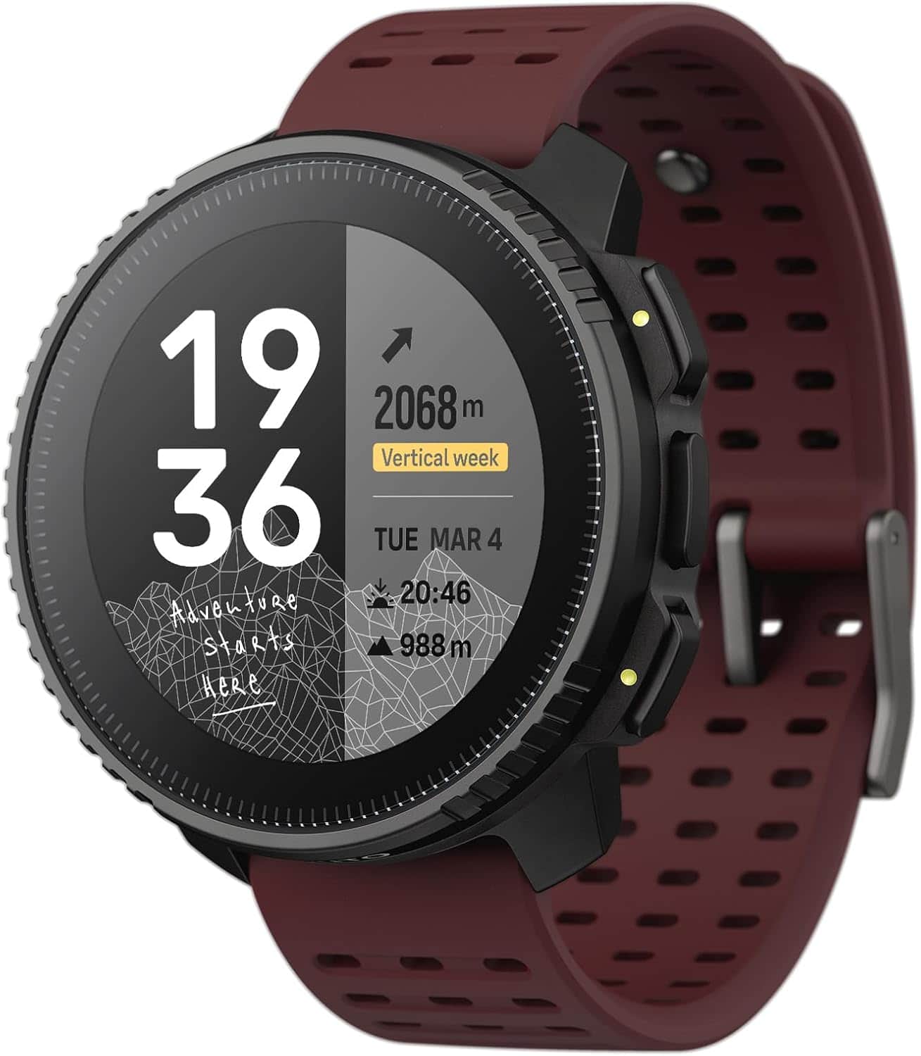 SUUNTO - Vertical GPS Sports Watch with Sapphire Touchscreen, Heart Rate and Sleep Tracker - Black Ruby - Black Ruby - (2025)