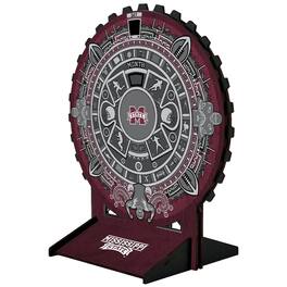 Fan Creations - Mississippi State Bulldogs Aztec Circle Desk Calendar - Multicolor