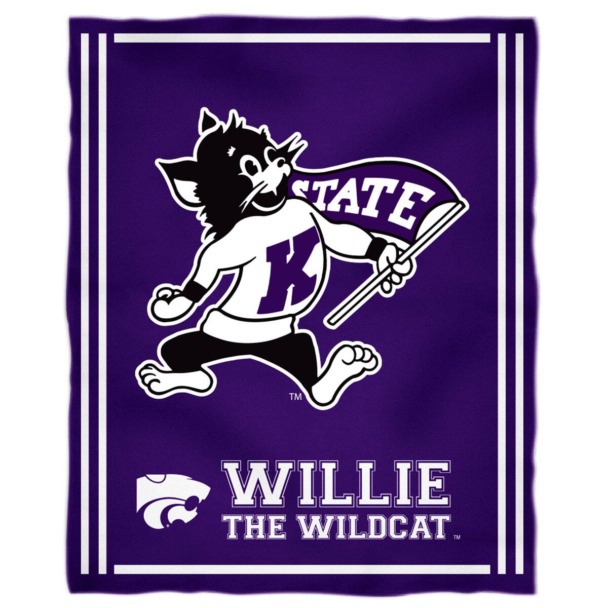 Vive La Fete - Kansas State Wildcats 36'' x 48'' Children's Mascot Plush Blanket - Multicolor