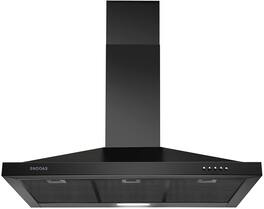 Akoasm - 36 inches - Convertible - Wall Range Hood - Black
