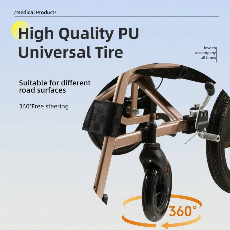 /Medical Product/

High Quality PU Universal Tire

Suitable for different road surfaces

360° Free steering

love to accompany all times

360°