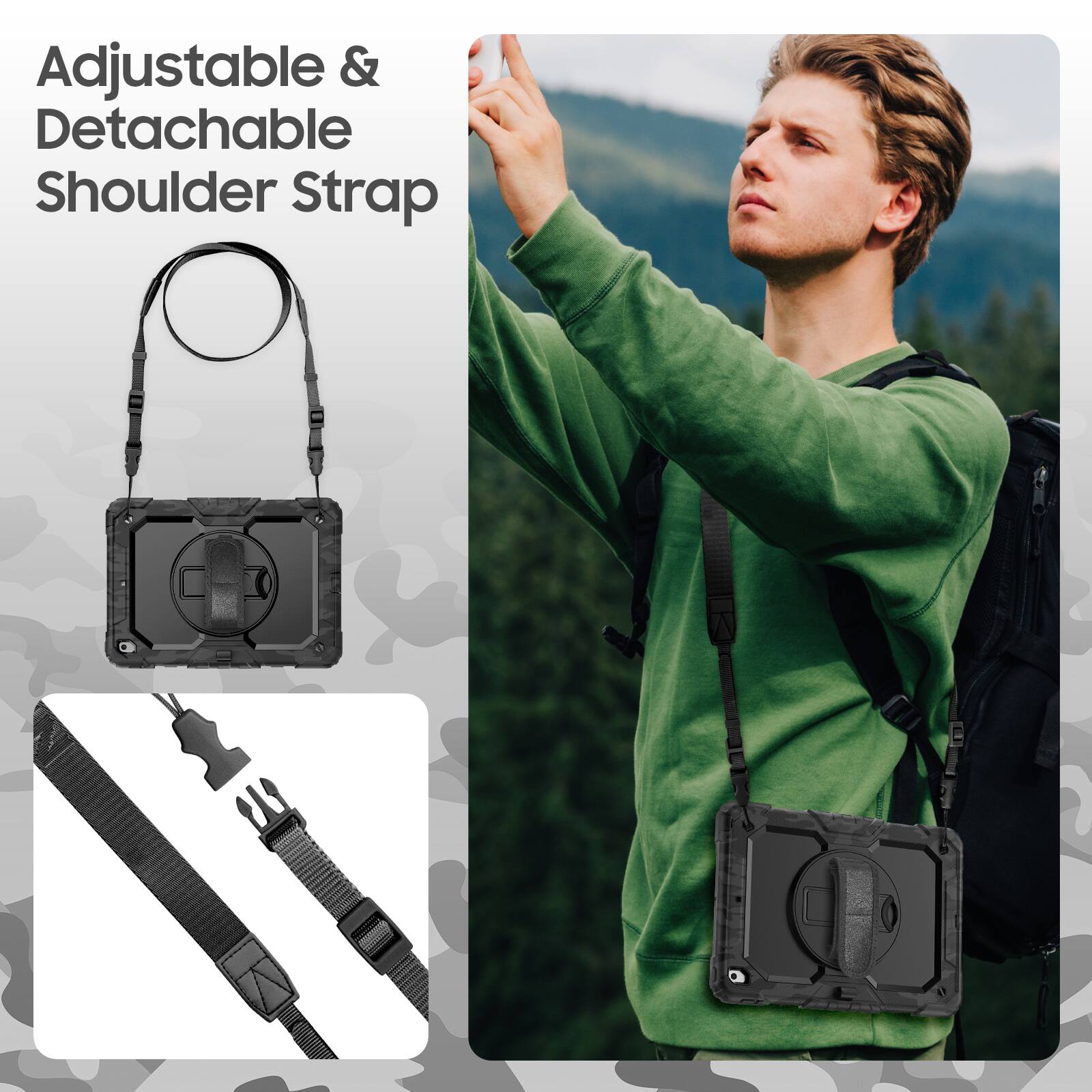 Adjustable & Detachable Shoulder Strap