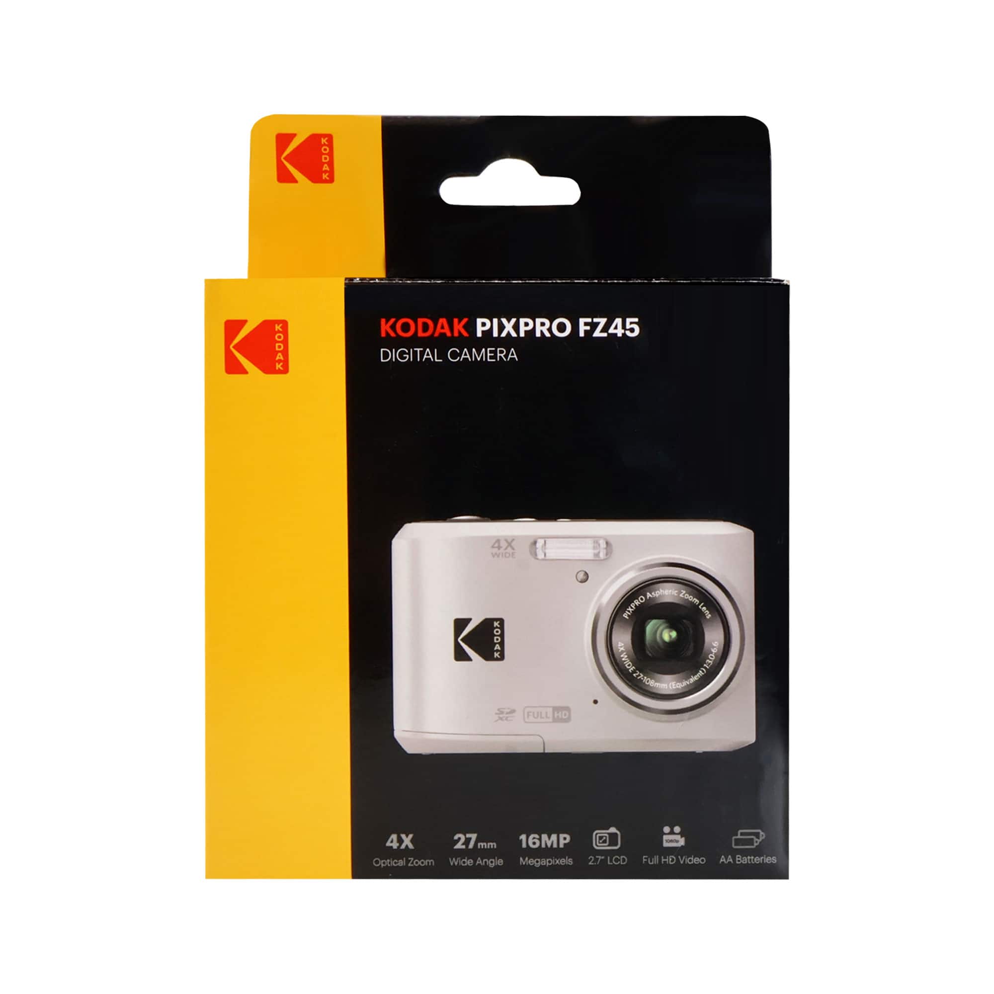 Kodak Pixpro FZ45 Portable 16MP Digital Camera Silver FZ45WH