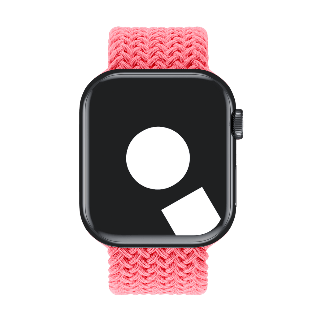 Alt View 5. Apple - Watch Braided Solo Loop 45mm - Size 7 - Guava.
