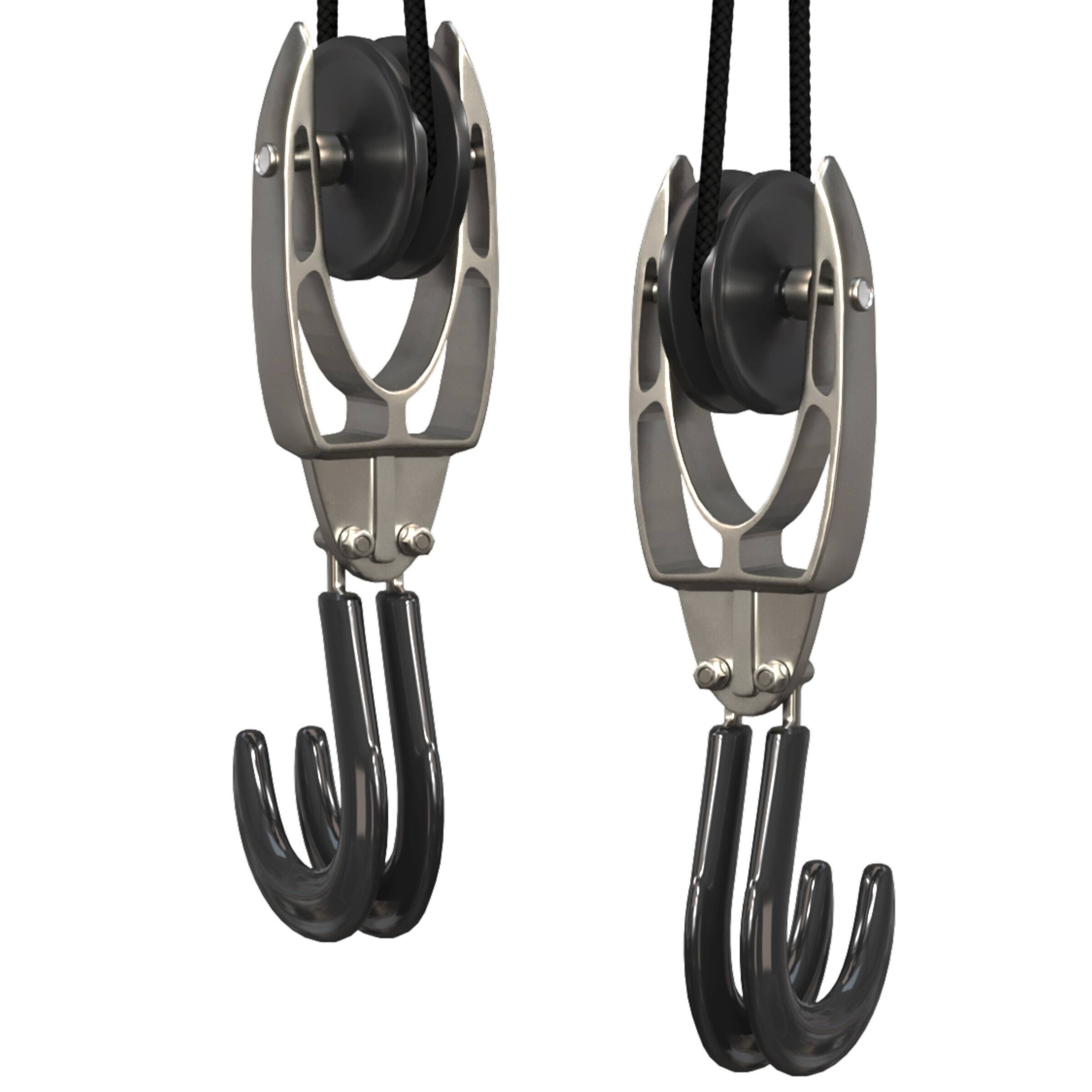 Alt View 5. RAD Cycle - Bike Hanger Hoist Pulley System - Black.