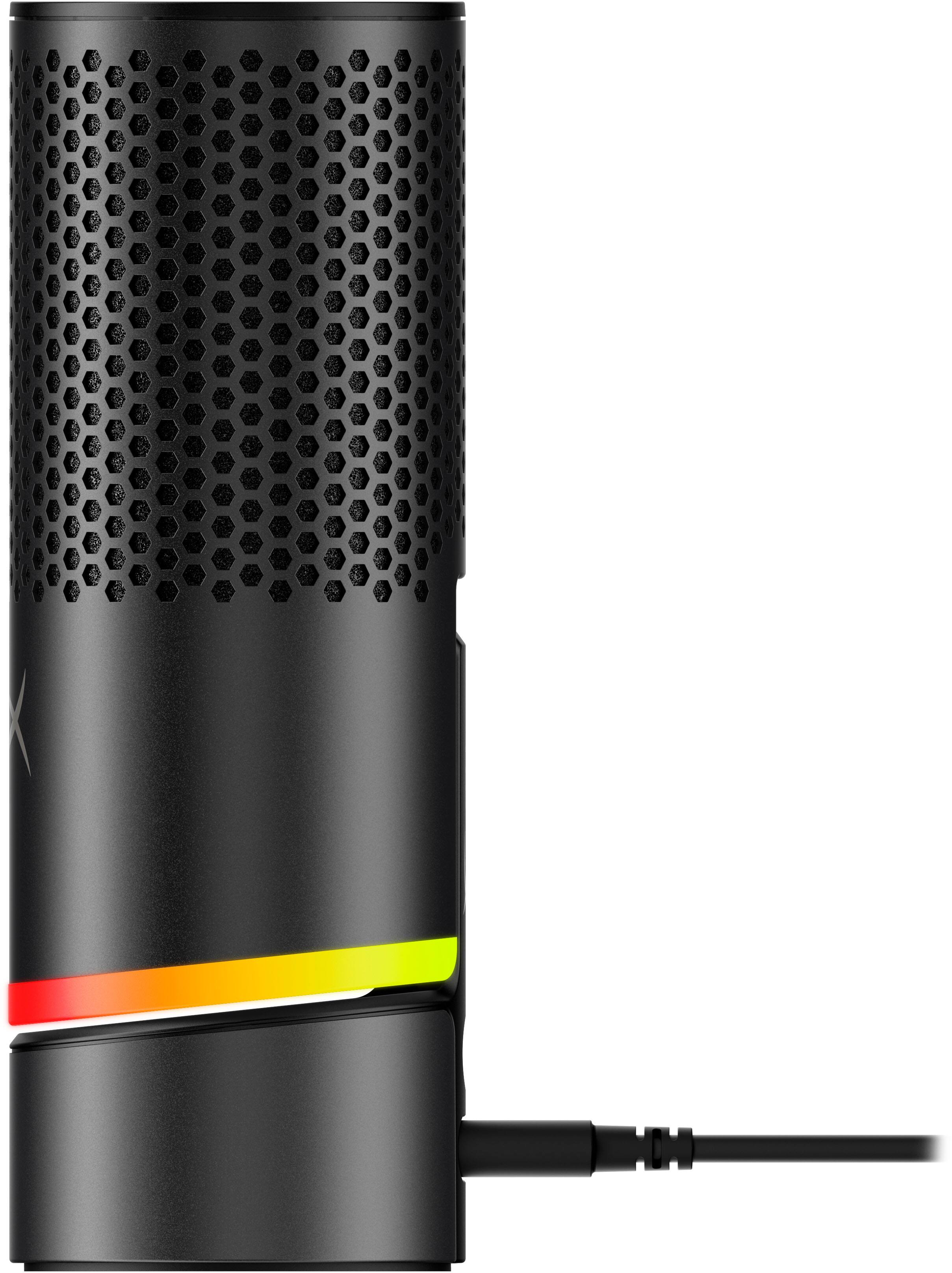 Angle. HyperX - Solocast 2 Pro Wired Cardioid USB-C Dual Condenser Gaming Microphone - Black.