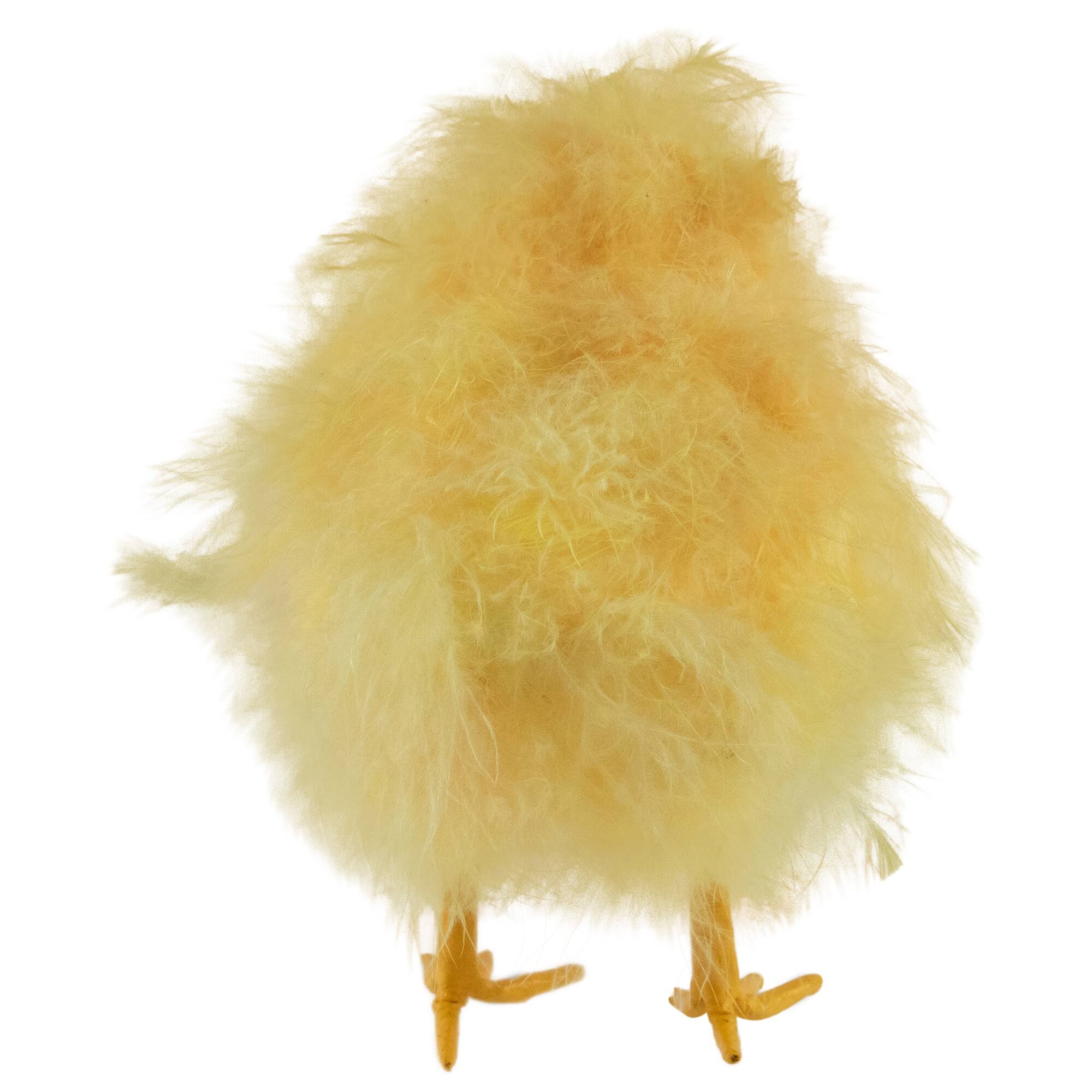 Alt View 4. Northlight - 5” Yellow Feather Easter Chick Figure - Yellow.