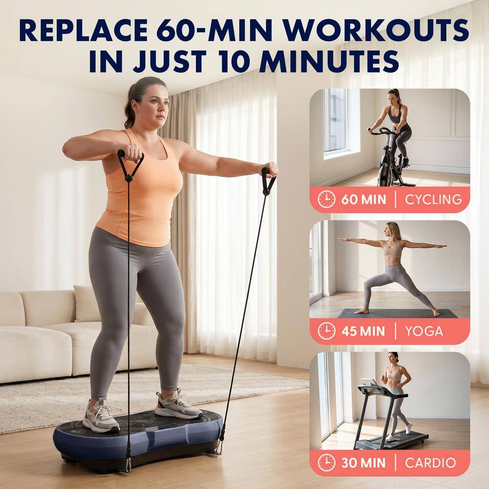 REPLACE 60-MIN WORKOUTS IN JUST 10 MINUTES

60 MIN | CYCLING

45 MIN | YOGA

30 MIN | CARDIO