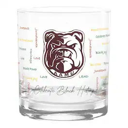 Indigo Falls - Alabama A&M Bulldogs 14oz. Black History Month Rocks Glass - Multicolor