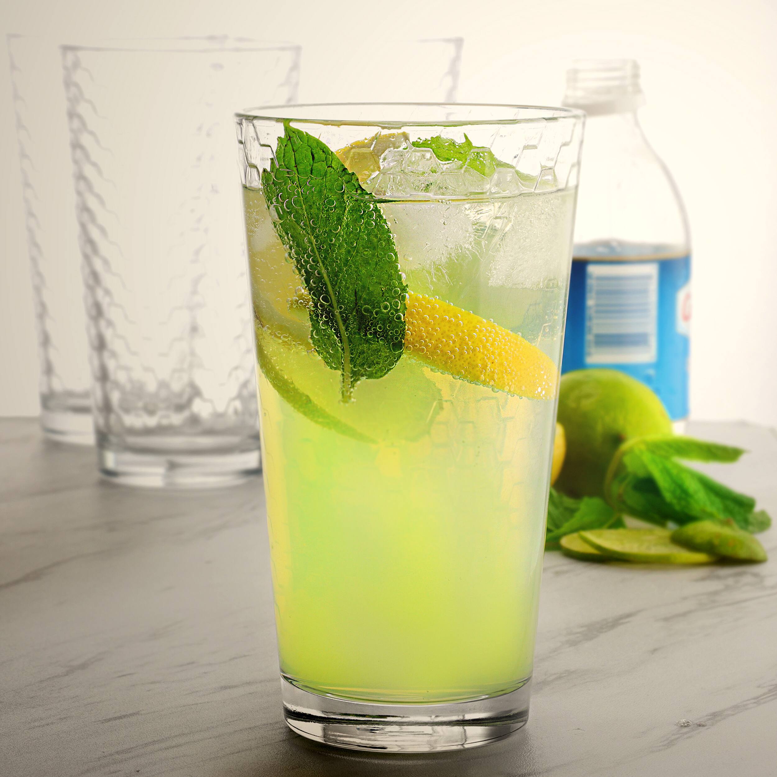 Alt View 1. Pasabahce - Pasabahce 16 Piece Horizon Double Old Fashioned and Tumbler Glass Set - Clear.