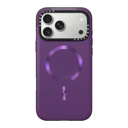Front. CASETiFY - Force Case MagSafe Compatible for Apple iPhone 18 Pro Max and 17 Pro Max Devices - Violet.