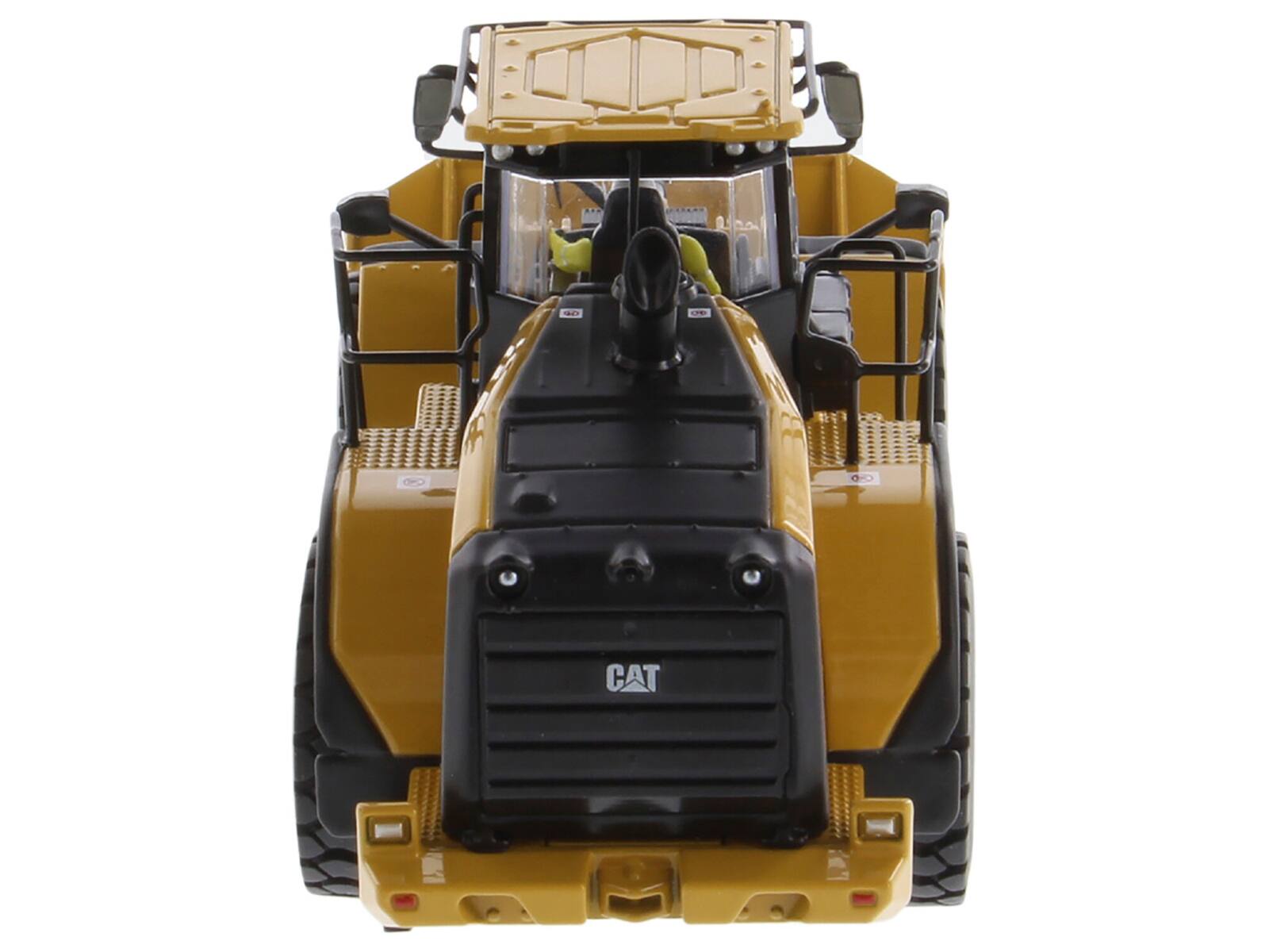 Alt View 5. Diecast Masters - CAT Caterpillar 972 XE Wheel Loader Yellow with Operator "High Line Series" 1/50 Diecast Model by Diecast Masters.
