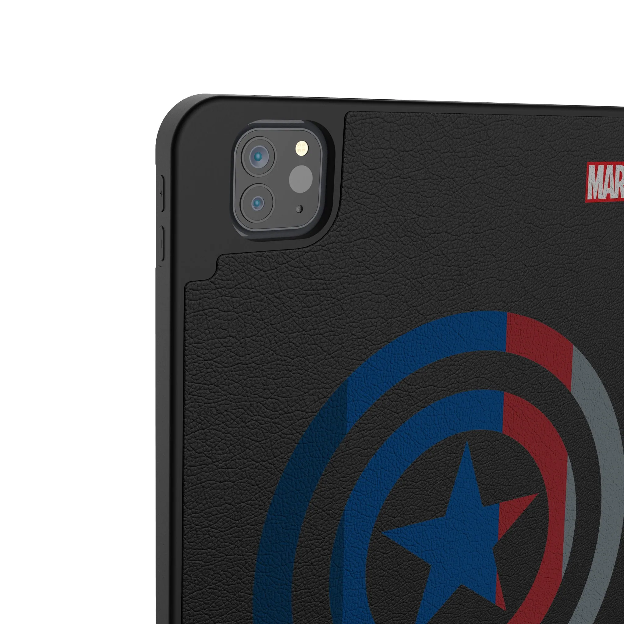 Left. Keyscaper - Marvel Sigil Tablet Case - Apple iPad (9/8/7th Gen)/Pro 10.5/Air (3rd Gen) - Captain America.