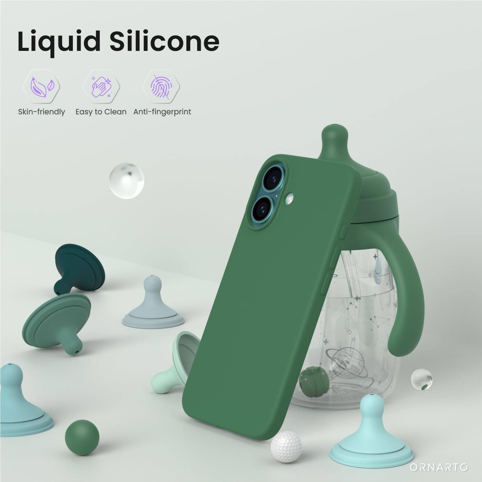 Liquid Silicone Skin-friendly Easy to Clean Anti-fingerprint ORNARTO