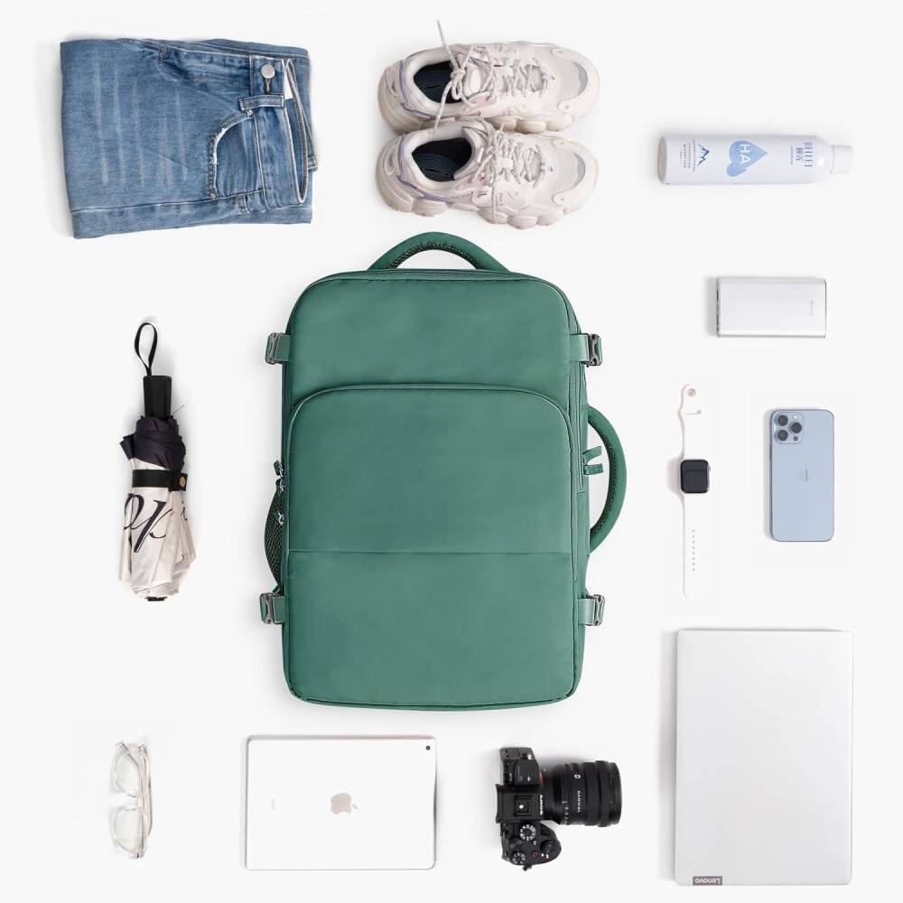 Alt View 1. Circus Cirle - Circus Cirle Flight-Approved Travelling Adventure Backpack - Green.