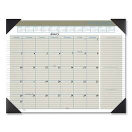AT-A-GLANCE - Executive Monthly Desk Pad Calendar 22 x 17 White Sheets Black Corners 12 Month Jan to Dec 2026
