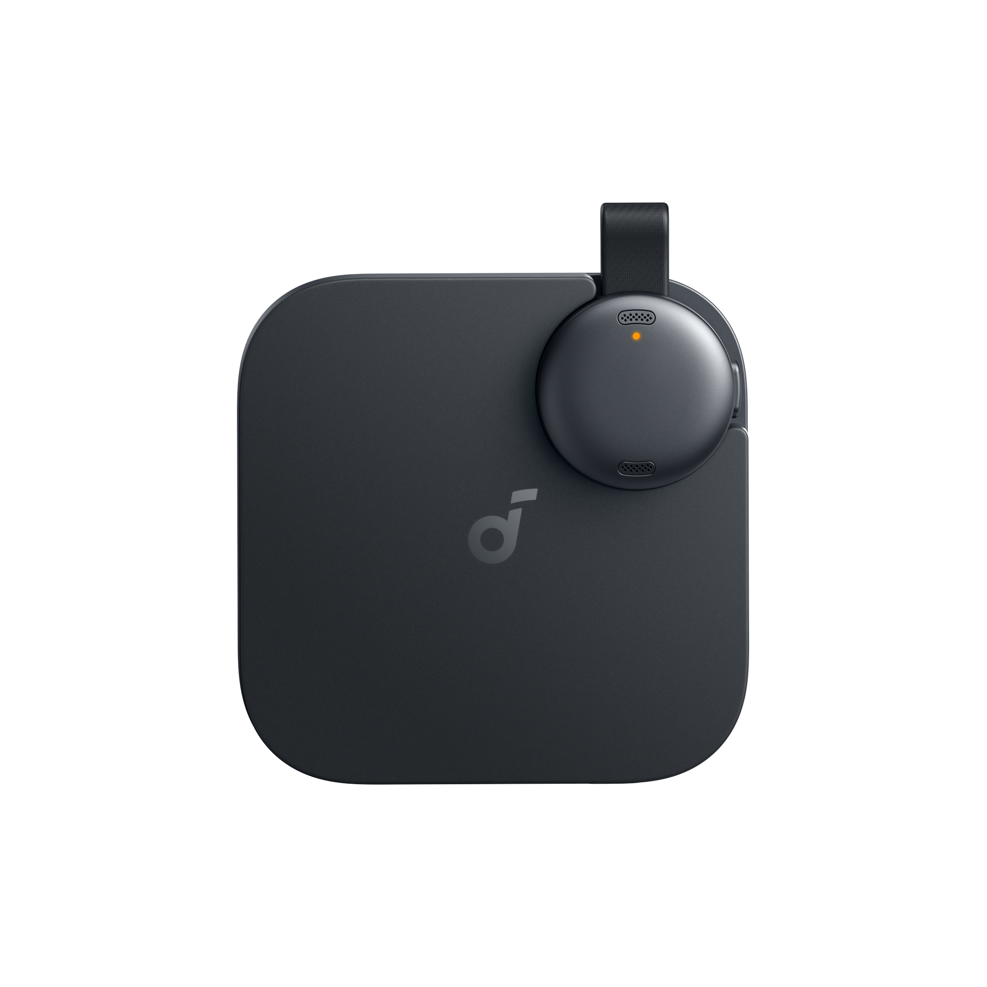 Left. Soundcore - Work, Portable AI Voice Recorder, Note Taker, Transcription, & Summarization, 6-Month Pro at No Charge, 8GB (No Display) - Black.