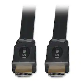 Tripp Lite - P568-003-FL 3 ft. Ultra HD 4K Digital Video with Audio Male/Male High Speed HDMI Flat Cable - Black