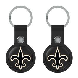 Keyscaper - New Orleans Saints Two-Pack AirTag Holders - No Size - Black