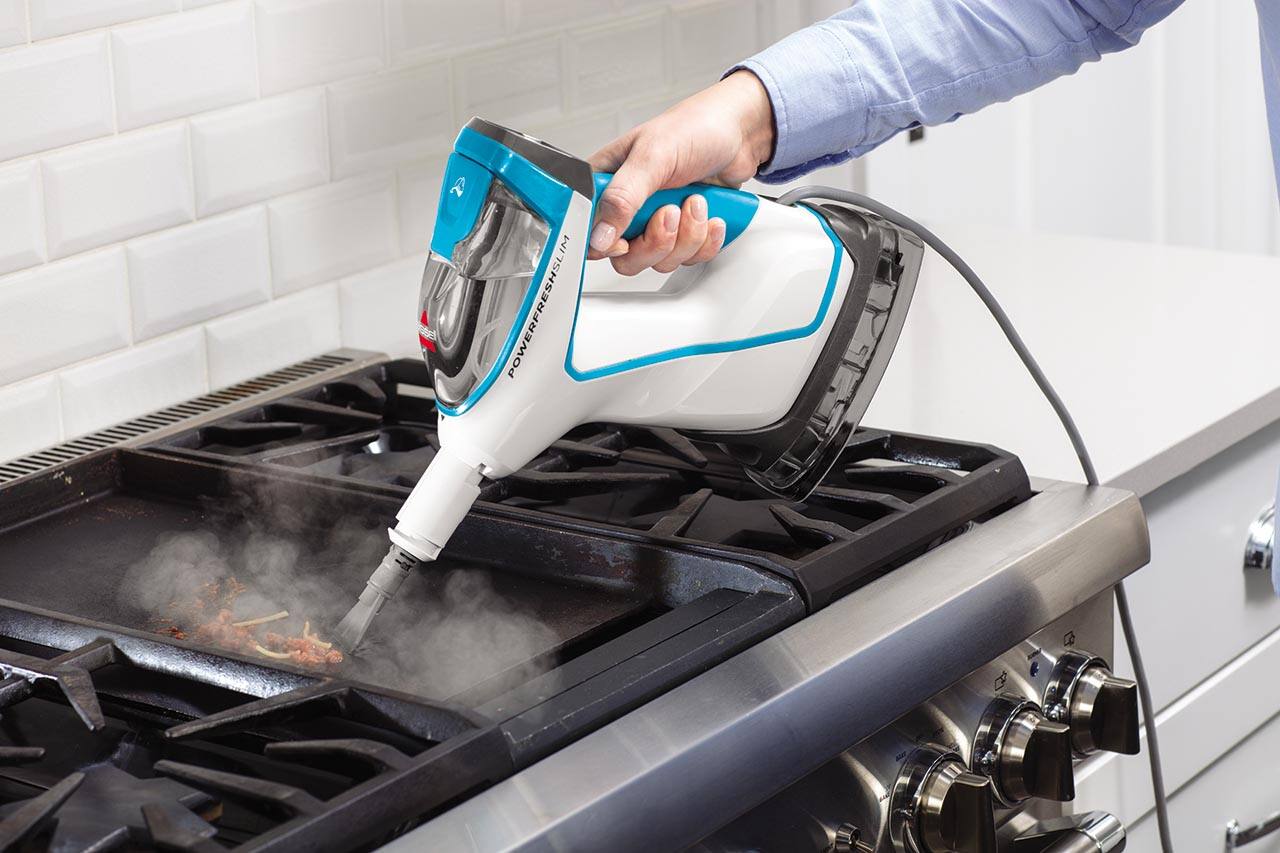 Alt View 2. BISSELL - PowerFresh Slim 3-in-1 Sanitizing Steam Cleaner Mop - White.