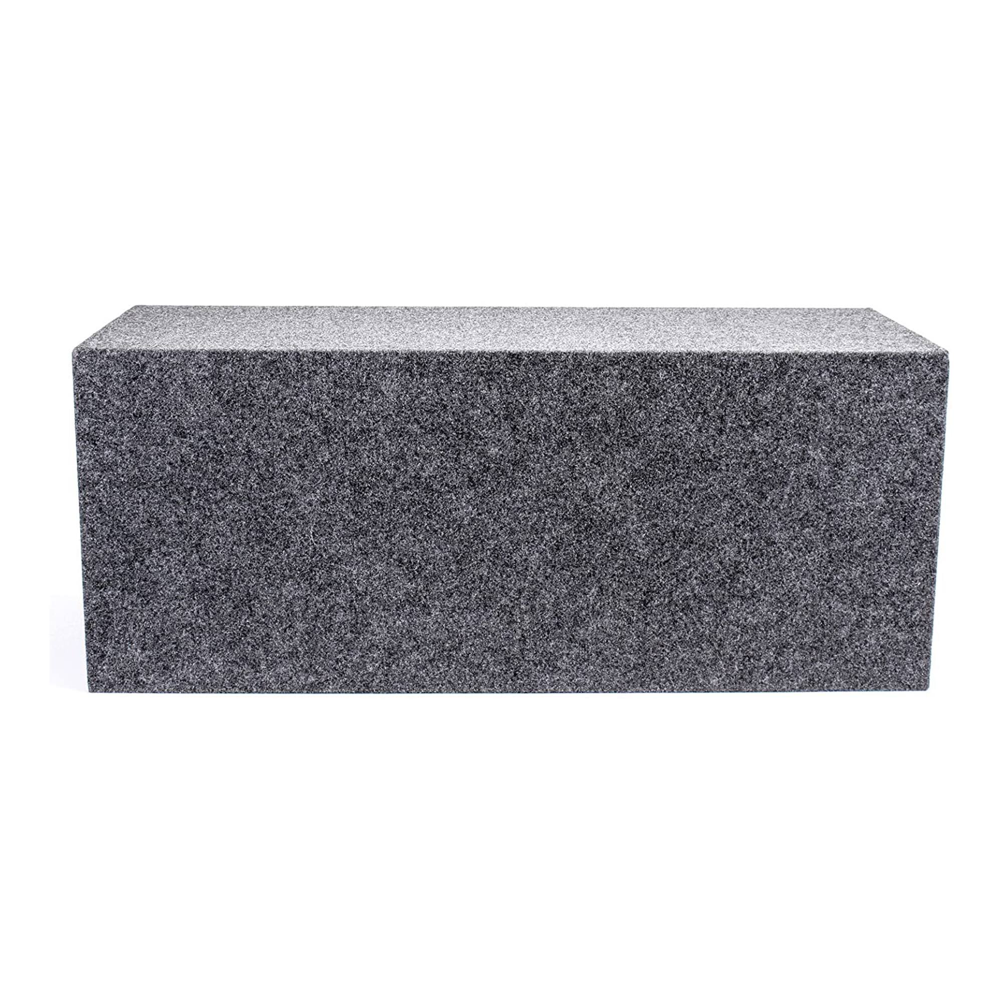 Alt View 10. QPower - QPower 12" Heavy-Duty Dual Sealed Vehicle Subwoofer Enclosure Woofer Box, Gray - Gray.