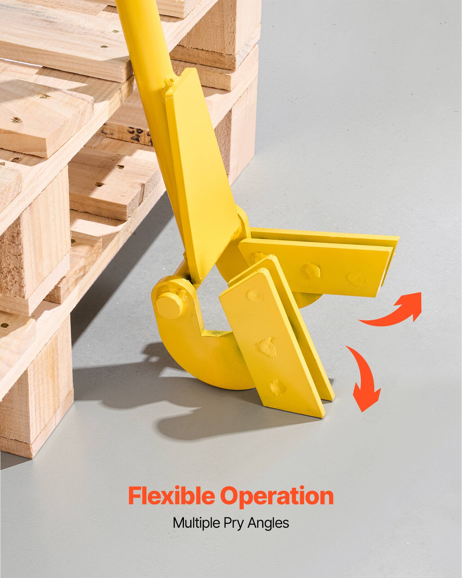 Flexible Operation  
Multiple Pry Angles