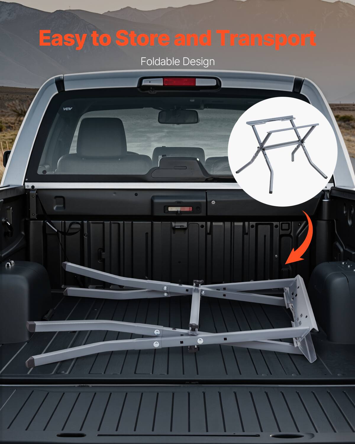 Easy to Store and Transport  
Foldable Design