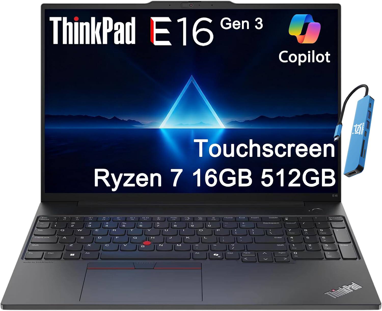ThinkPad E16 Gen 3 Copilot  
Touchscreen Ryzen 7 16GB 512GB