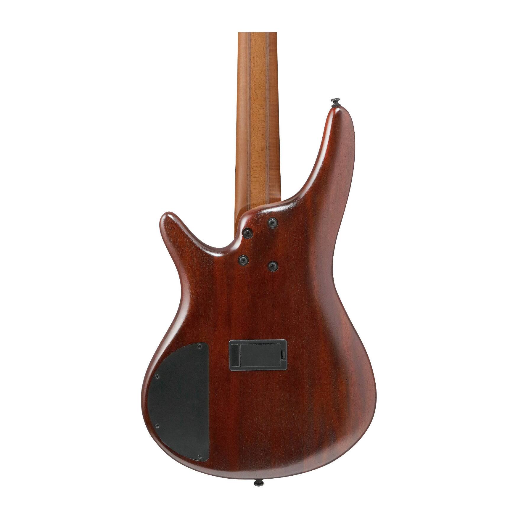 Back. Ibanez - Ibanez SR505AMHL SR Standard 5str Electric Bass - Mahogany Brown Burst Low Gloss.