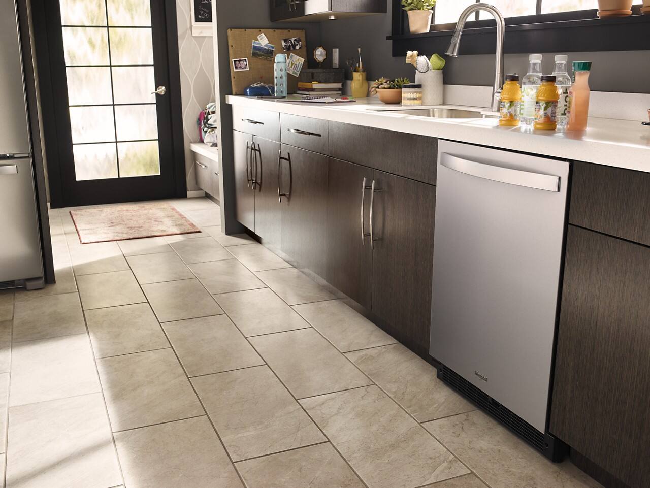 Alt View 5. Whirlpool - 5.1 Cu. Ft. Built-In Mini Fridge - Stainless steel.