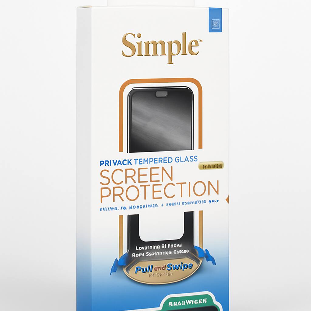 Simple Mobile Simple Privacy Tempered Glass Screen Protector For Iphone ...