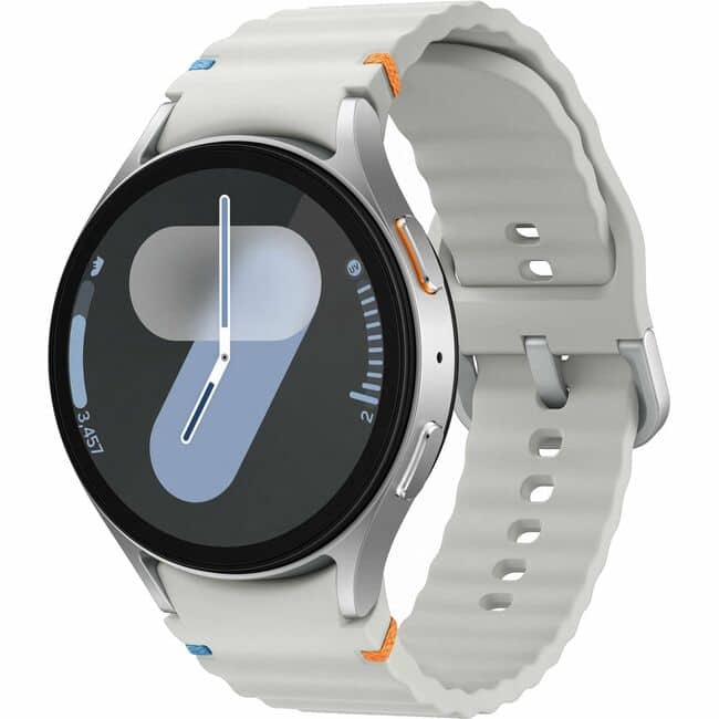 Samsung - Galaxy Watch7 44mm, Silver, LTE - 44.4 mm - 44.4 mm - Heart Rate Monitor - Camera - Heart Rate, Sleep Quality, S - Silver - (2025.0)