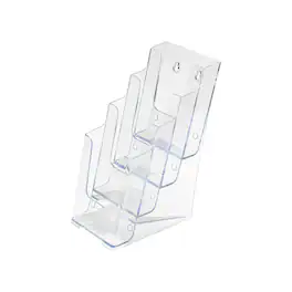 Staples - Staples® Literature Holder for Leaflets, Crystal Clear Plastic (77701)