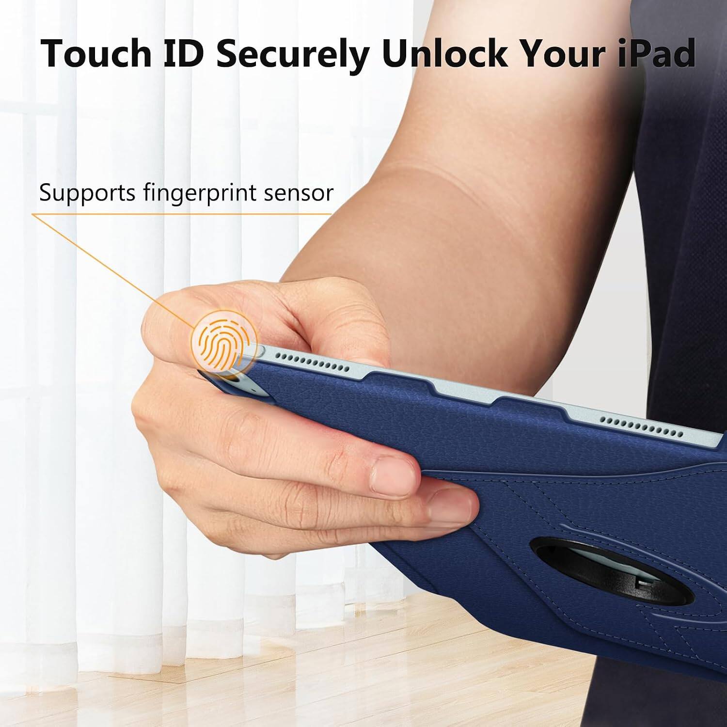 Touch ID Securely Unlock Your iPad  
Supports fingerprint sensor