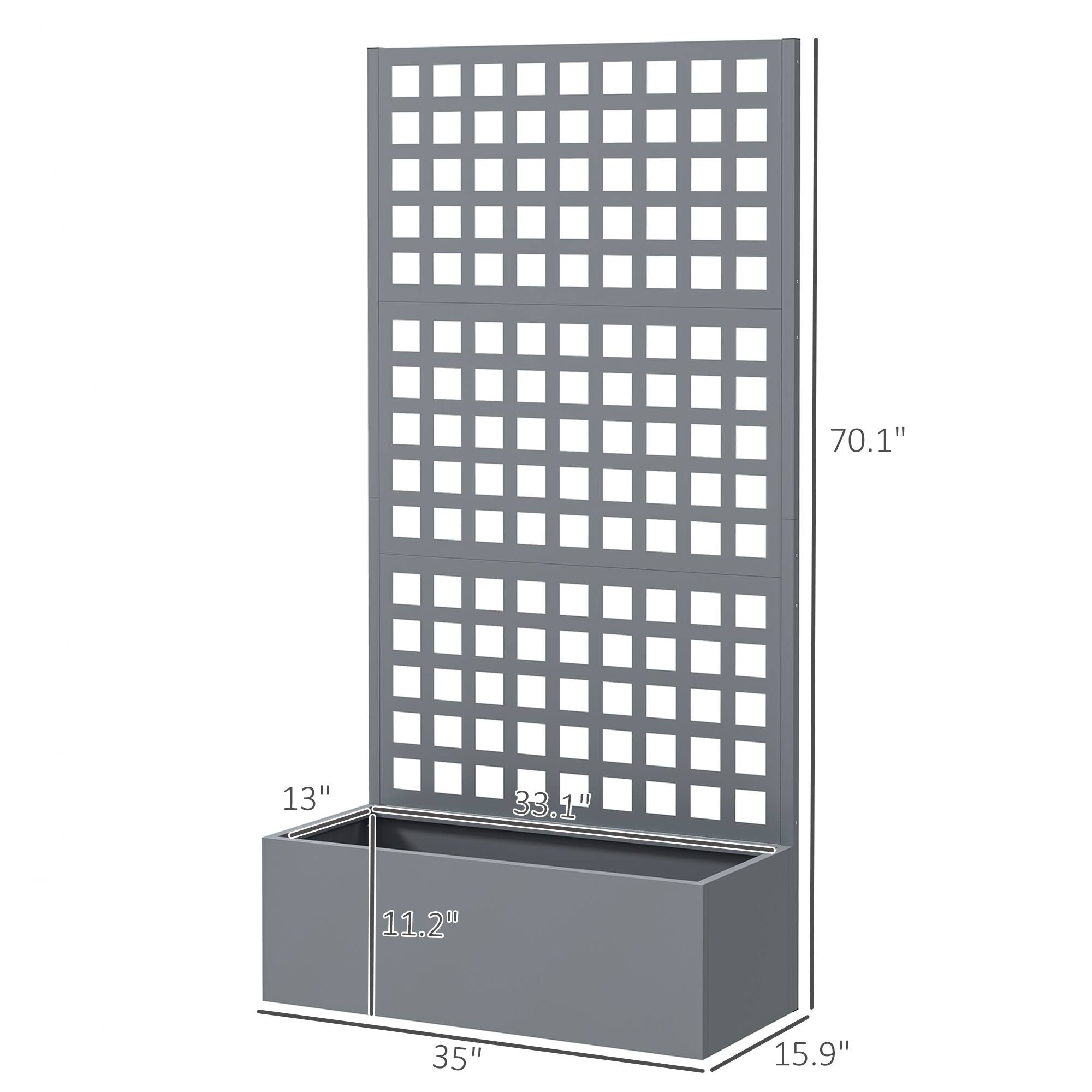 70.1"  
13"  
33.1"  
11.2"  
35"  
15.9"