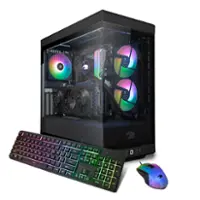 iBUYPOWER - Y40 Gaming Desktop PC - Intel Core i7 14700KF - NVIDIA GeForce RTX 4070  Super 12GB - 32GB DDR5 RAM - 2TB NVMe - Black - Front_Zoom