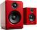 Front. Audioengine - A2+ Next Gen Home Music System w/ Bluetooth aptX-HD - Red.