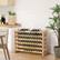 Alt View 1. Homcom - Stackable Wine Rack, Modular Storage Shelves, 72-Bottle Holder, Freestanding Display Rack for Kitchen, Pantry, Cellar - Natural Wood.